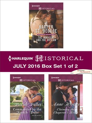 cover image of Harlequin Historical July 2016, Box Set 1 of 2